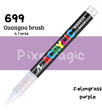 Guangna brush 699 Felongrass purple  feutre acrylique à l'unité