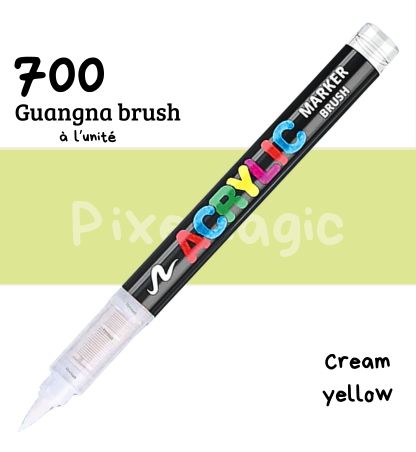 Guangna brush 700 Cream Yellow feutre acrylique à l'unité