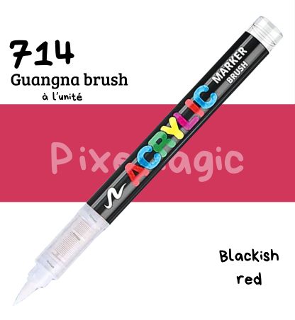 Guangna brush 714 Blackish red feutre acrylique à l'unité