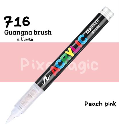 Guangna brush 716 Peach pink feutre acrylique à l'unité
