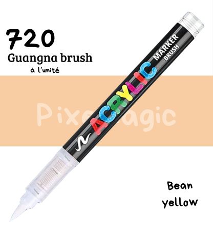Guangna brush 720 Bean yellow feutre acrylique à l'unité