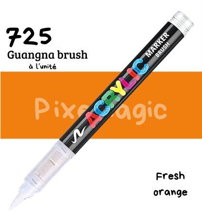 Guangna brush 725 Fresh orange  feutre acrylique à l'unité
