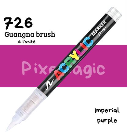 Guangna brush 726 Imperial purple  feutre acrylique à l'unité