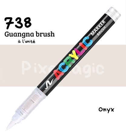 Guangna brush 738 Onyx green feutre acrylique à l'unité