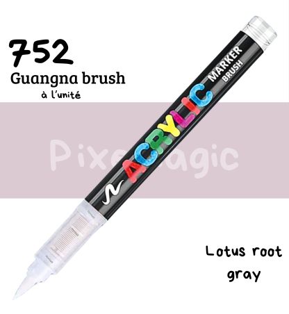 Guangna brush 752 Lotus root gray feutre acrylique à l'unité