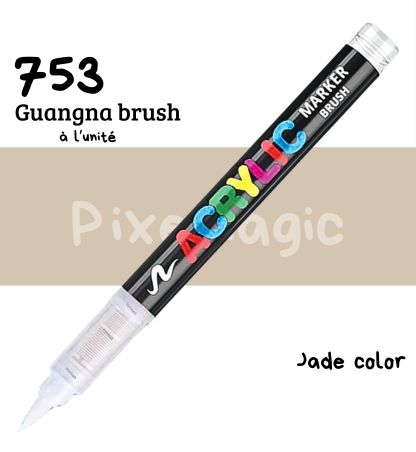 Guangna brush 753 Jade color feutre acrylique à l'unité