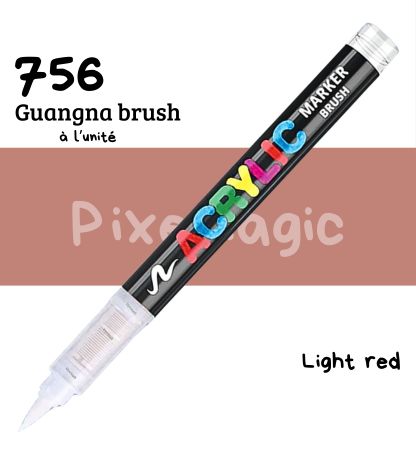 Guangna brush 756 Light red  feutre acrylique à l'unité