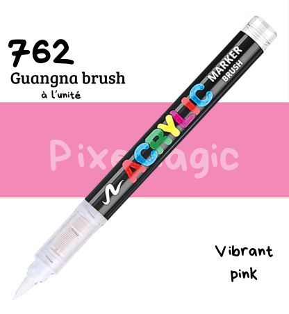 Guangna brush 762 Vibrant pink feutre acrylique à l'unité