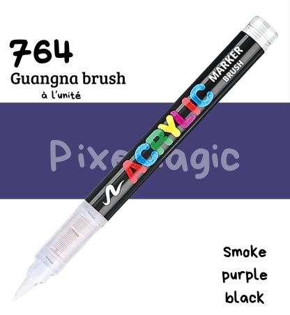 Guangna brush 764 Smoke purple black feutre acrylique à l'unité
