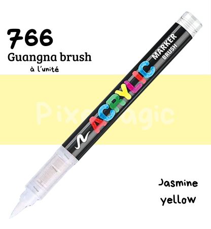 Guangna brush 766 Jasmine yellow feutre acrylique à l'unité
