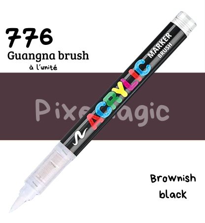 Guangna brush 776 Brownish black feutre acrylique à l'unité