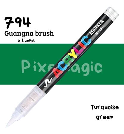 Guangna brush 794 Turquoise green feutre acrylique à l'unité