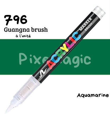 Guangna brush 796 Aquamarine feutre acrylique à l'unité