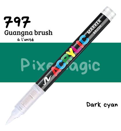 Guangna brush 797 Dark cyan feutre acrylique à l'unité