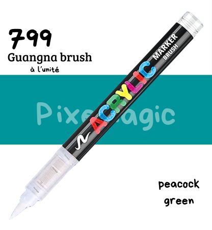Guangna brush 799 Peacock green feutre acrylique à l'unité