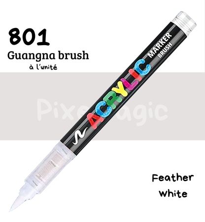 Guangna brush 801 Feather white feutre acrylique à l'unité