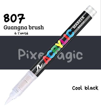 Guangna brush 807 Cool black feutre acrylique à l'unité