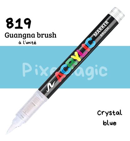 Guangna brush 819 Crystal blue feutre acrylique à l'unité