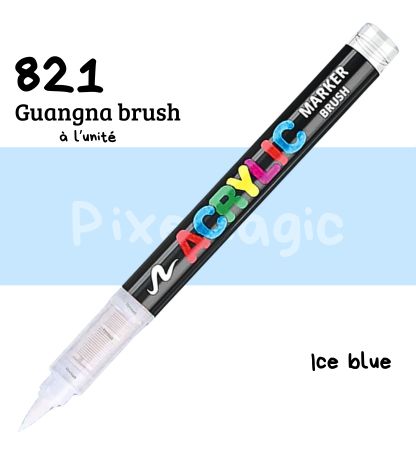 Guangna brush 821 Ice blue feutre acrylique à l'unité