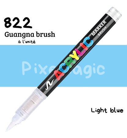 Guangna brush 822 Light blue feutre acrylique à l'unité