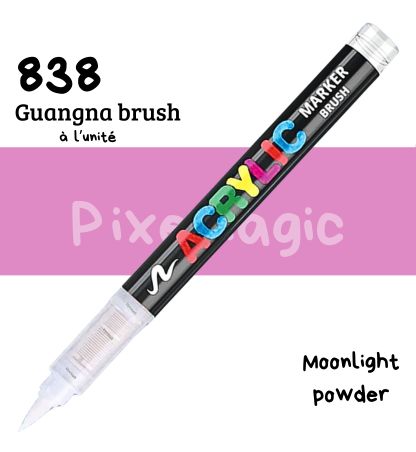 Guangna brush 838 Moonlight powder feutre acrylique à l'unité