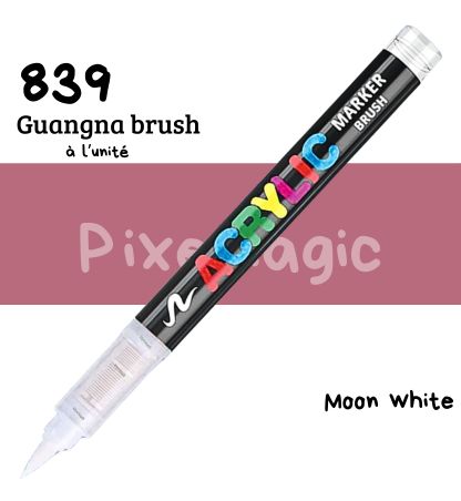 Guangna brush 839 Moon white feutre acrylique à l'unité