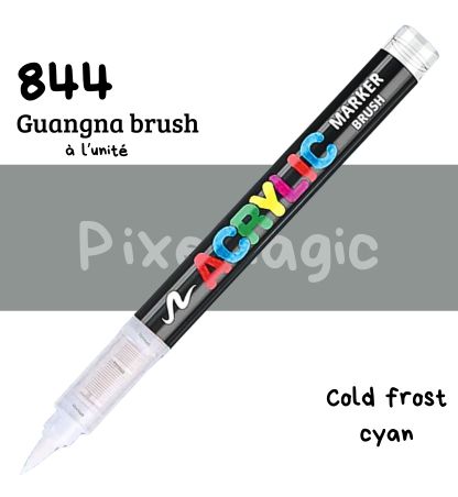 Guangna brush 844 Cold frest cyan feutre acrylique à l'unité