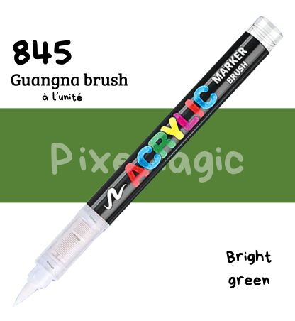 Guangna brush 845 Bright green feutre acrylique à l'unité