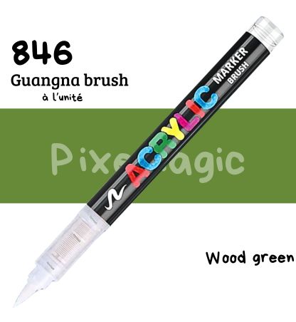 Guangna brush 846 Wood green feutre acrylique à l'unité