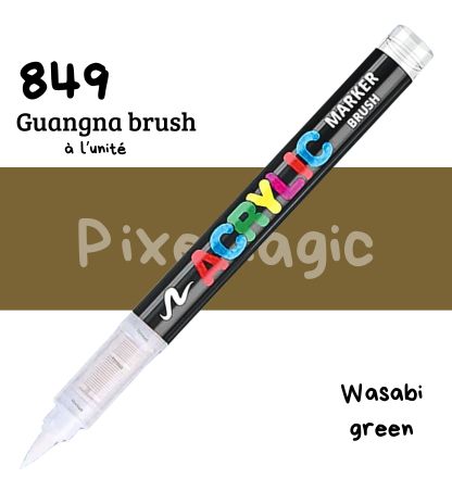 Guangna brush 849 Wasabi green feutre acrylique à l'unité