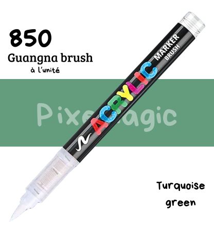 Guangna brush 850 Turquoise green feutre acrylique à l'unité