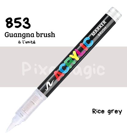 Guangna brush 853 Rice grey feutre acrylique à l'unité
