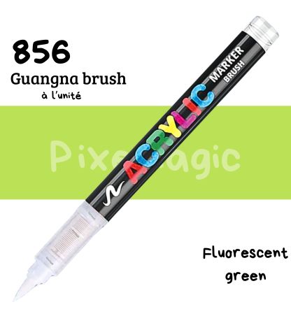 Guangna brush 856 Fluorescent green feutre acrylique à l'unité