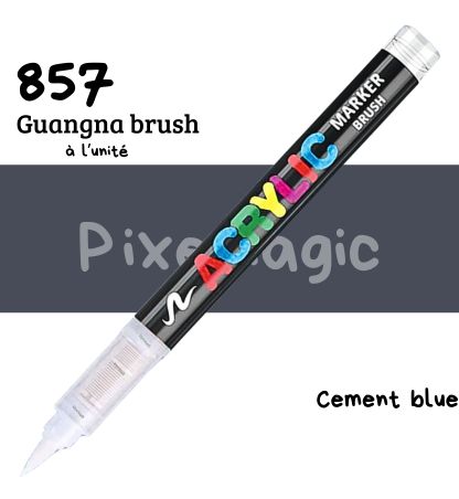 Guangna brush 857 Cement blue feutre acrylique à l'unité