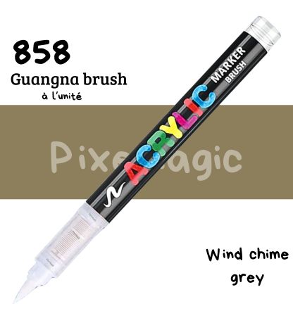 Guangna brush 858 Wind chime grey feutre acrylique à l'unité