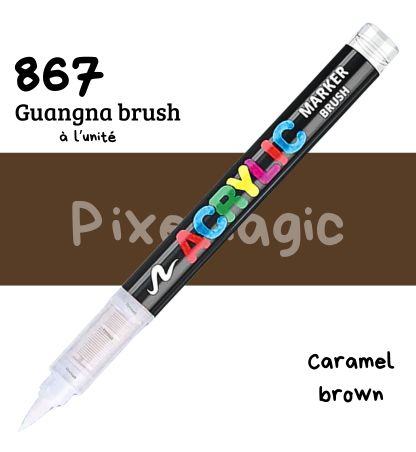 Guangna brush 867 Caramel brown feutre acrylique à l'unité