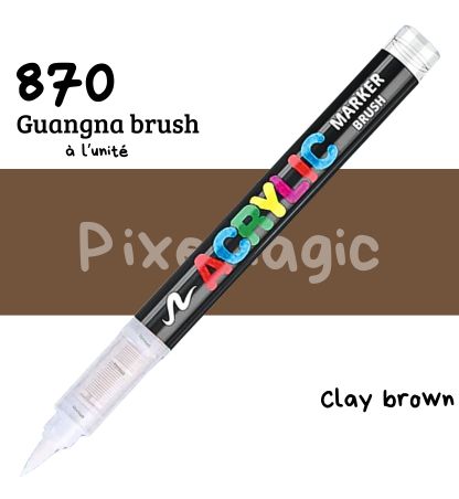 Guangna brush 870 Clay brown feutre acrylique à l'unité