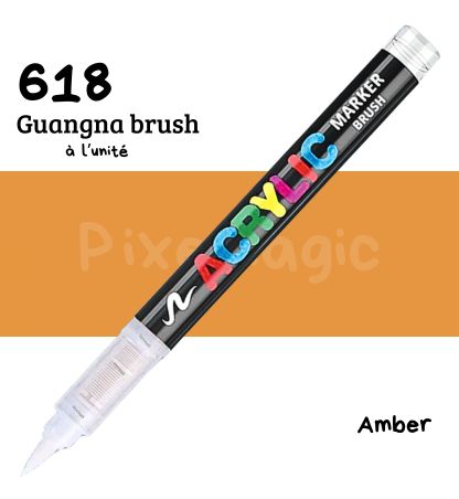 Guangna brush 618 amber feutre acrylique à l'unité