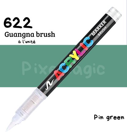 Guangna brush 622 Pin green feutre acrylique à l'unité