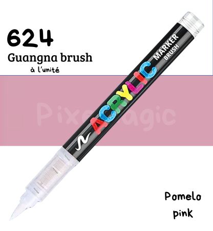Guangna brush 624 Pomelo pink feutre acrylique à l'unité