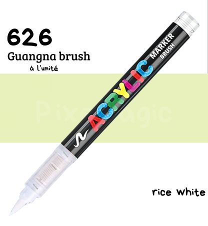 Guangna brush 626 rice white feutre acrylique à l'unité