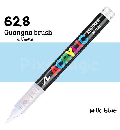 Guangna brush 628 Milk blue feutre acrylique à l'unité