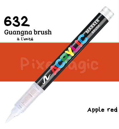 Guangna brush 632 Apple red feutre acrylique à l'unité