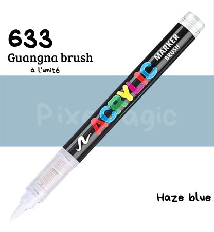 Guangna brush 633 Haze blue feutre acrylique à l'unité
