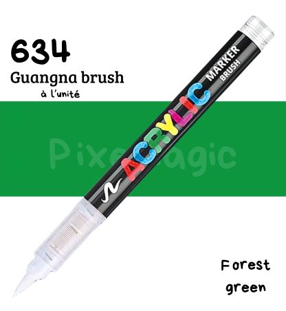 Guangna brush 634 Forest green feutre acrylique à l'unité