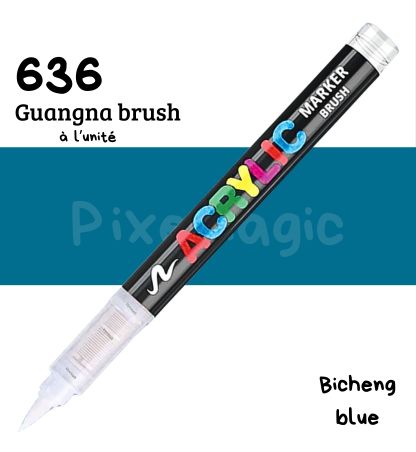Guangna brush 636 Bicheng blue feutre acrylique à l'unité