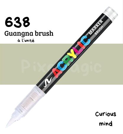 Guangna brush 638 curious mind feutre acrylique à l'unité