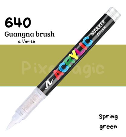 Guangna brush 640 Spring green feutre acrylique à l'unité