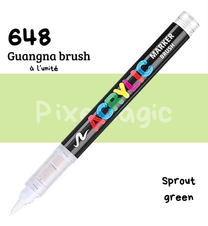 Guangna brush 648 Sprout green feutre acrylique à l'unité