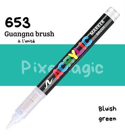 Guangna brush 653 Bluish green feutre acrylique à l'unité